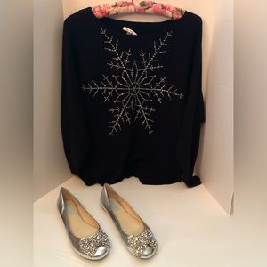 Rhinestone Snowflake Sweater
